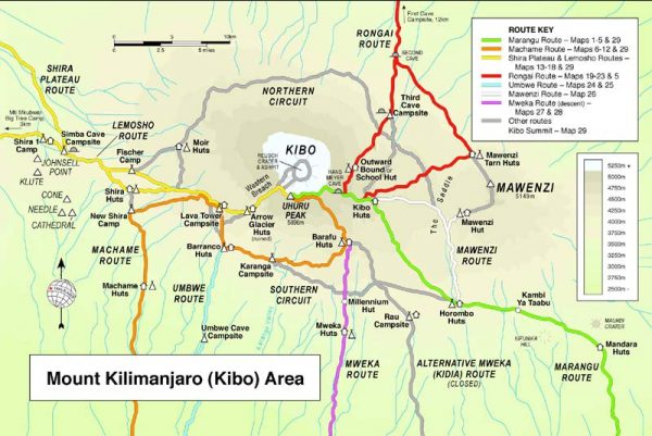 KILIMANJARO-MAP
